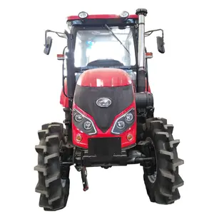 Ucuz küçük klima kabini Agricole traktör QLN 804 tarım ekipmanları traktör ile çeltik lastik satılık