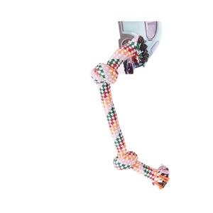 Jouets à mâcher en corde personnalisés pour animaux de compagnie, nettoyage des dents, pour chiens de petite et moyenne taille, design noué, origine Zhejiang - Product Image 5