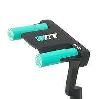 Entraîneur de putting de golf professionnel pour intérieur avec aide à la stabilité en alliage de zinc à faible centre de gravité pour une pratique fluide du coup de club et un contrôle de l'alignement Vert