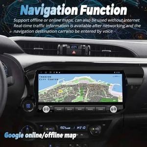 Radio para Auto con Pantalla AM QLED Android de 12.3 Pulgadas para Toyota Hilux 2015-2025, Unidad Principal GPS con Multimedia y Estéreo - Product Image 5