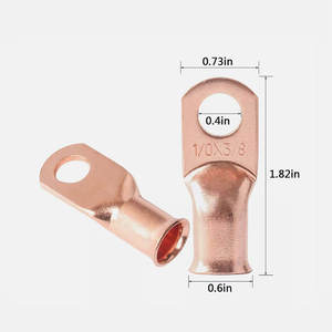 <b>Terminal</b> 1/0AWG 3/8" Ring Crimp Copper Lug Battery <b>Terminal</b> - Product Image 4