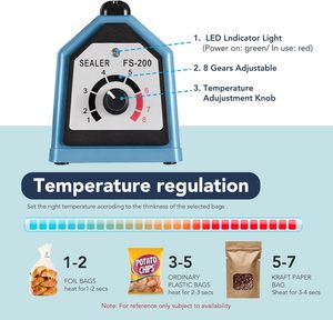 Máy <span class=keywords><strong>h</strong></span>àn nhiệt Impulse 8 inch, máy <span class=keywords><strong>h</strong></span>àn nhiệt thủ công nhẹ, dùng cho túi nhự<span class=keywords><strong>a</strong></span>/PE/PP, kèm phụ kiện thay thế - Product Image 3