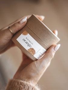 Boîte ronde pour thé aux fleurs 100% écologique, emballage alimentaire <span class=keywords><strong>en</strong></span> kraft naturel, conteneur pour <span class=keywords><strong>cire</strong></span> fondante, baume cosmétique, pot <span class=keywords><strong>en</strong></span> carton - Product Image 2