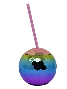 Koi 20 OZ Dégradé Couleur Disco Ball Tasse Cocktail Tumbler Nouveauté Tasse À Boire pour Bar Party Restaurant Noël Réutilisable - Product Image 3