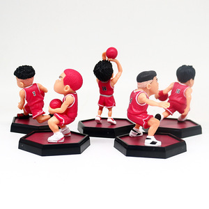 ใหม่สแลมดังค์ต้นแบบ xiangbei Wuhu Sakuragi hanadao Rukawa เมเปิ้ล <span class=keywords><strong>Mitsui</strong></span> shouban 1:1โมเดลเครื่องประดับพีวีซีบรรจุกล่อง - Product Image 4