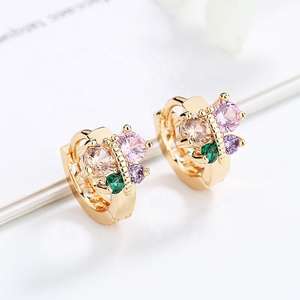 18K <b>Gold</b> Filled Huggie <b>Hoop</b> Earrings <b>Chunky</b> <b>Gold</b> Plated <b>Hoops</b> for Women Trending Hypoallergenic Daily Jewelry NonTarnish - Product Image 1