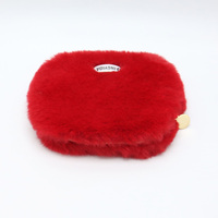 Trousse de Toilette en Peluche Tendance pour Femme, Sac de Voyage Portable en Fausse Fourrure Grande Capacité avec Fermeture Éclair, Doux et Pratique pour Filles