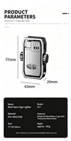 Briquet à cigare mécanique personnalisé avec logo, coupe-cigare intégré, torche à jet coupe-vent, rechargeable au gaz butane, en métal, vente en gros OEM ODM