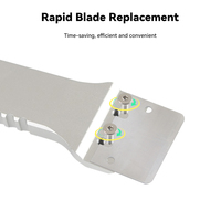 Grattoir magnétique amélioré pour plateau chauffant d'imprimante 3D Bambu Lab avec lame SK5 remplaçable, outil de nettoyage des résidus métalliques CNC