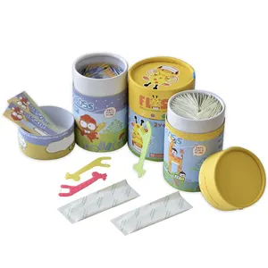 Kids Floss Picks mit Wachs Minze Kinder Fabrik preis Kinder Biologisch abbaubare Mais Zahnseide Kids Flosser