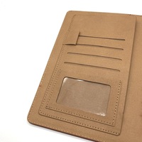 Sac de bureau en cuir avec porte-stylo, organisateur écologique pour journal et agenda