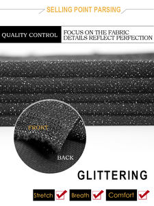 <span class=keywords><strong>2022</strong></span> Wingtex ที่มีคุณภาพสูงเงาแวววาว160gsm ไนลอน50% แปนเด็กซ์5% เงิน45% Lurex ผ้าโลหะสำหรับชุดว่ายน้ำ - Product Image 4