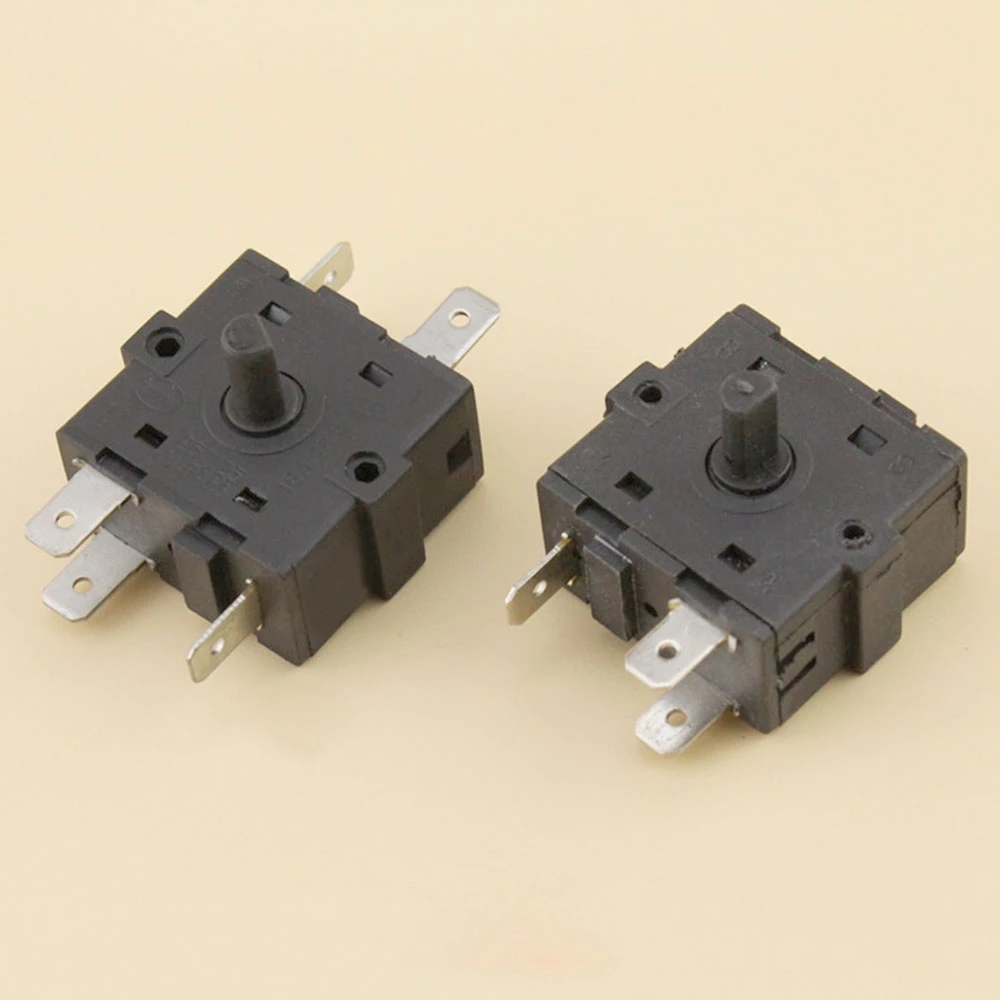 Electric Heater Rotary Switch Selector – AC 250V 16A, 3-Pin & 5-Pin Gear Control, Compatible With Most Radiator Heaters For Adjustable Temperature Settings
