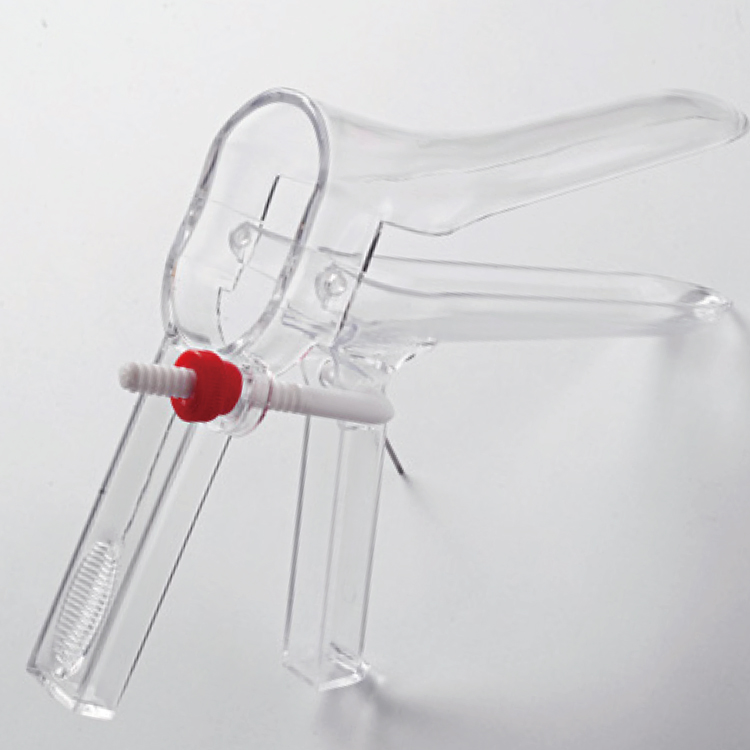 Especulo vaginal desechable médico de ginecología Ce e Iso con tornillo lateral de plástico