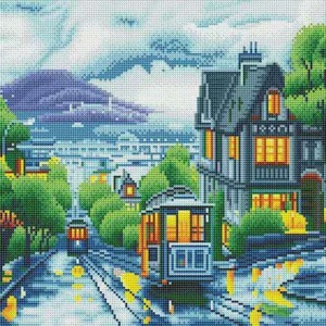SONGWOOART vendita calda <span class=keywords><strong>fai</strong></span> <span class=keywords><strong>da</strong></span> <span class=keywords><strong>te</strong></span> Kit di pittura a diamante personalizzata <span class=keywords><strong>arte</strong></span> paesaggio Street View decorazione per la casa pittura a diamante - Product Image 1