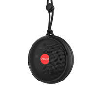Haut-parleur portable étanche en plastique avec subwoofer, LED RGB, prise en charge de l'application, TWS pour commande vocale, et corde de suspension pour fêtes en extérieur