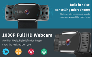 HD webcam pc 1080p con micrófono y altavoz construir en china de la cámara <span class=keywords><strong>web</strong></span> usb conductor dropshipping. Exclusivo. A Perú - Product Image 2