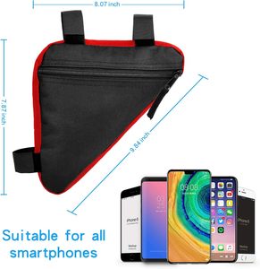 Échantillon gratuit chaud populaire vélo cadre avant Tube sac cyclisme équitation sac sacoche étanche fermeture éclair vélo accessoires - Product Image 4