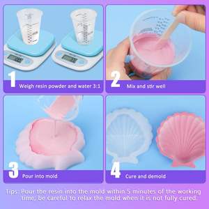 White Gypsum <b>Powder</b> Eco-Friendly Resin <b>Casting</b> DIY Home Art Aromatherapy Bubble-Free 2400 Mesh 15-30 Minute Curing Time - Product Image 3