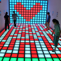 Piste de danse interactive pour jeux d'enfants 30x30cm Lumière de piste de danse interactive à LED jeux lumineu