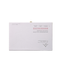 Boîtes d'emballage cadeau en cuir PU blanc grain fin de marque pour cosmétiques et soins de la peau, pour flacons roll-on d'huiles essentielles 10 ml