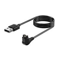 Kabel Pengisi Daya Jam Tangan Desain Siku USB Sudut Siku Bahan PVC 1M Pengganti untuk Garmin Fenix 8 6X 945 Vivoactive 3 4 5 6