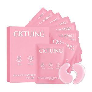 Cktuing Pink Gel Eye Mask 8 Pairs Instant Eye Brightening Lifting Firming Anti-Wrinkle Dark Circles Moisturizer - Product Image 3