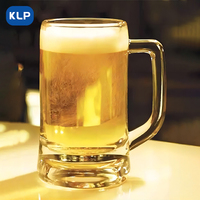 KLP 11 OZ Verre à bière de grande capacité Verre à bière Soda Lime transparent avec logo personnalisé
