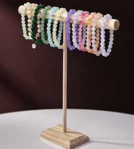 Expositor de Joyería de Madera en Forma de T, Soporte para Collares y Pulseras, Organizador de Joyería de Madera para Tiendas, Decoración de Mesa para el Hogar - Product Image 4