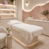 Conception d'intérieur de salon de beauté et de manucure, personnalisation complète de la pièce, rénovation de magasin de coiffure et de manucure
