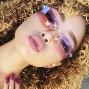 Gafas de Sol Vintage para Mujer, Modelo 2020, Montura Metálica Pequeña, Rectangulares, Sin Marco, Protección UV400 - Product Image 6