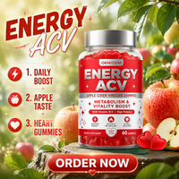 Gummies de Vinaigre de Cidre de Pomme Keto ACV Halal à Marque Blanche OEM – Complément Minceur Ventre Plat et Produits Capillaires