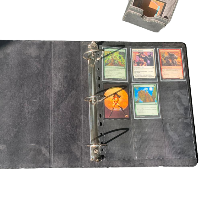 Dongguan Bowen Custom 3 Ring Binder PU Leather Different Colors for Storage for Gaming Cards Filing Products