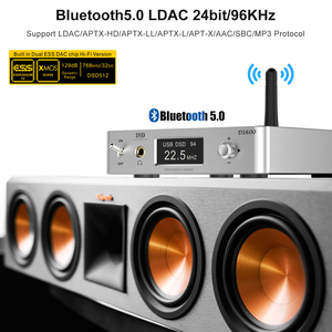 Lavaudio DSD512/PCM768kHz USB HiFi Audio DAC Bluetooth DSD pemutar musik/Streamer/pra-amp & penerima penguat daya