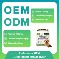 Granulés à mâcher pour chiens OEM ODM avec racine de valériane et L-théanine pour améliorer l'immunité, naturels, 90 pièces/pot