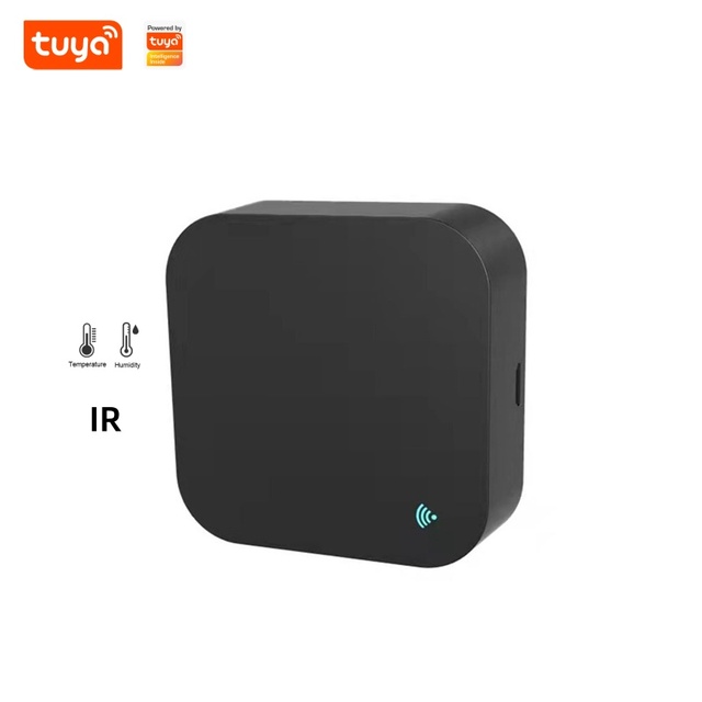 Tuya WiFi Home Appliance Smart Infrared IR Remote Controller 2 in 1 Dual Function Temperature & Humidity Monitor