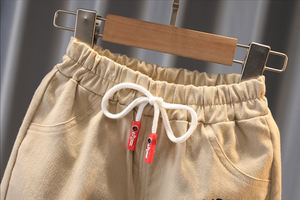 Ropa al por Mayor para Niños, Pantalones Color Caqui, Conjuntos de Sudadera con Capucha a Rayas con Dibujos Animados para Niños Pequeños - Product Image 6