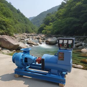 Generador Hidroeléctrico de 10KW 380V, Generación de Electricidad 100-500RPM, Energía Gratuita, Modelo Personalizable DEMING-HTG-10KW-380V-500RPM Flow - Product Image 1
