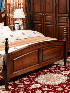<span class=keywords><strong>Letto</strong></span> matrimoniale Shengdibojue in stile country americano, set di mobili in legno massello per camera da <span class=keywords><strong>letto</strong></span>, <span class=keywords><strong>letto</strong></span> matrimoniale vintage con colonne romane da 1,8 m - Product Image 5