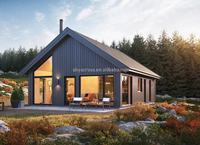 Kit cadre en acier moderne maisons de plage bon marché portable 2 chambres à coucher petites maisons préfabriquées