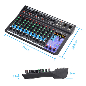 Mezclador <span class=keywords><strong>de</strong></span> Audio Digital Profesional TEYUN A12 <span class=keywords><strong>de</strong></span> 12 Canales, <span class=keywords><strong>Tarjeta</strong></span> <span class=keywords><strong>de</strong></span> <span class=keywords><strong>Sonido</strong></span> para Transmisión en Vivo desde Teléfono Móvil, Grabación en Ordenador para Uso <span class=keywords><strong>de</strong></span> <span class=keywords><strong>DJ</strong></span> - Product Image 2