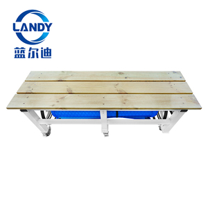 Enrouleur de couverture de piscine en aluminium Z001 Landy, couverture de piscine à bulles, durable, haute efficacité, couleur bois d'origine - Product Image 6