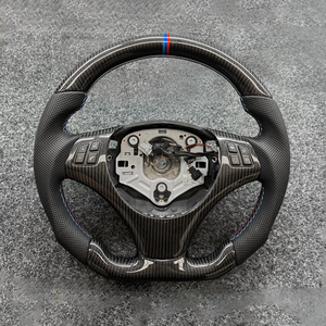Volante de Fibra de Carbono Personalizado para <span class=keywords><strong>BMW</strong></span> con Levas de Cambio para <span class=keywords><strong>BMW</strong></span> X5 E53 E63 X1 E84 E61 E60 M5 E43 <span class=keywords><strong>328i</strong></span> E90 X3 E83 E30 Z4 E85 E55 - Product Image 1