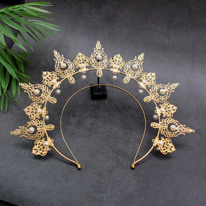 باروك onna Goddess مبالغ فيه Halo rotro madhair إكسسوار لباس الرأس لأداء الكرة - Product Image 2
