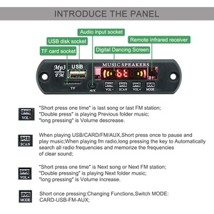 Módulo <span class=keywords><strong>Bluetooth</strong></span> MP3 Placa decodificadora <span class=keywords><strong>Bluetooth</strong></span> Reproductor de discos Reproductor de <span class=keywords><strong>audio</strong></span> 12V - Product Image 4