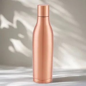 Bouteille d'eau en cuivre à motif solide de qualité standard pour le bureau et l'école - Product Image 2