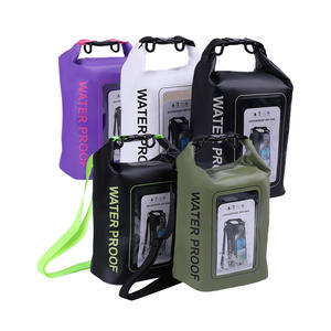 IPX-5 en PVC 2L sacs de rangement de plage à bandoulière étanches 2-en-<span class=keywords><strong>1</strong></span> pochette pour téléphone toutes saisons natation Rafting - Product Image 1
