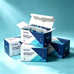 ผ้าเช็ดทำความสะอาดหน้าและมือจากเส้นใยพืชเฮนซัน ปราศจากแอลกอฮอล์ ผลิตจากฝ้ายแบบไม่ถักทอ สำหรับเช็ดเครื่องสำอาง ปราศจากพลาสติก ย่อยสลายได้ทางชีวภาพ - Product Image 3