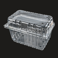 Boîtes en plastique transparent recyclables UVA de 1 lb, 2 lb, 3 lb pour l'emballage de fruits et légumes, type blister pour fruits et raisins