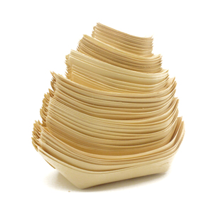 Japanese Style Disposable Sushi Boat <strong>Wood</strong> Paper Container for Home Use Elegant Sushi <strong>Plate</strong> and Tray Sushi Tools - Product Image 1